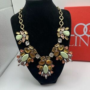 LOGO Links by Lori Goldstein Gold and Multicolor Statement Necklace